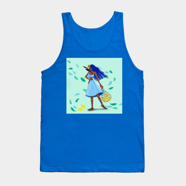 explorer girl with her bird Tank Top by MAGLISHNIMA